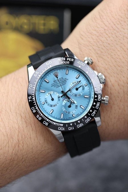 ساعة رولكس جلد مطاط