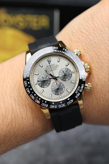 ساعة رولكس جلد مطاط